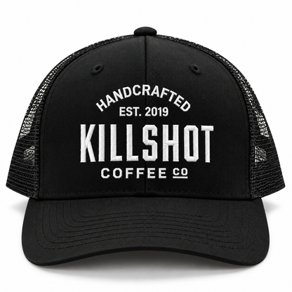 Company Logo Trucker Hat, Black